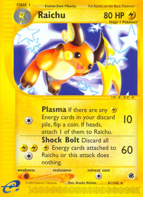 Raichu (61) — Expedition Base Set