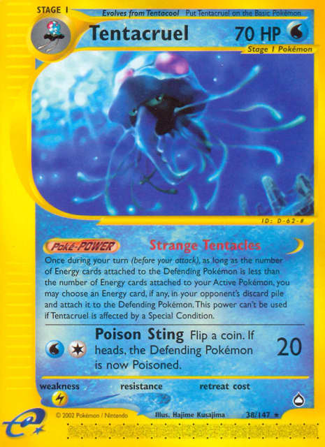 Tentacruel (Reverse Holofoil) (38) — Aquapolis