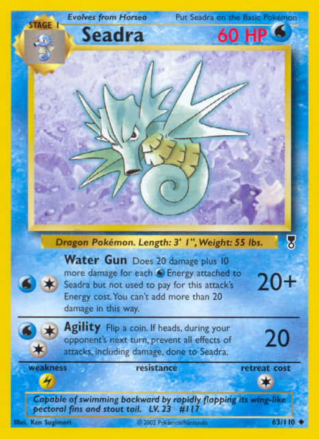 Seadra (Reverse Holofoil) (63) — Legendary Collection
