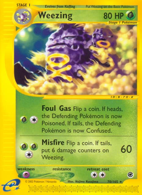 Weezing (Reverse Holofoil) (70) — Expedition Base Set