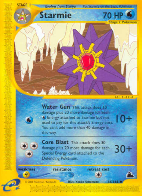 Starmie (Reverse Holofoil) (44) — Skyridge