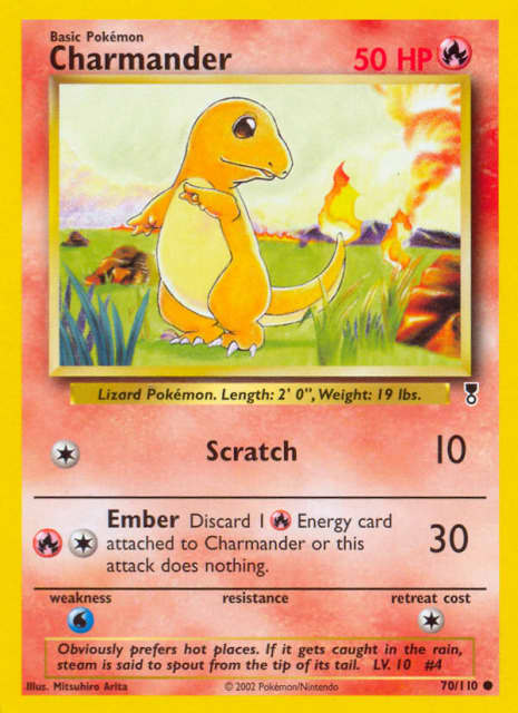 Charmander (Reverse Holofoil) (70) — Legendary Collection