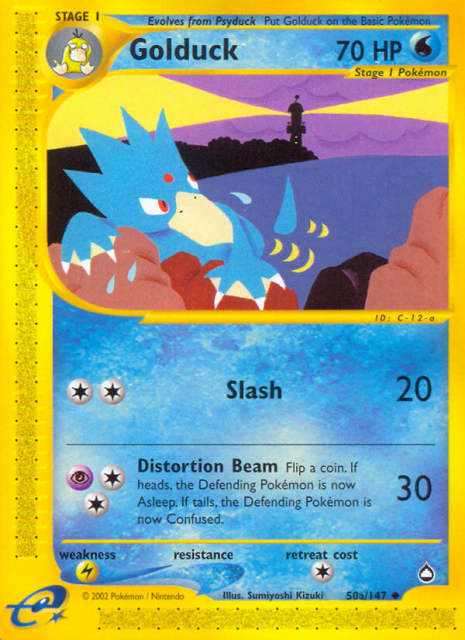 Golduck (Reverse Holofoil) (50) — Aquapolis