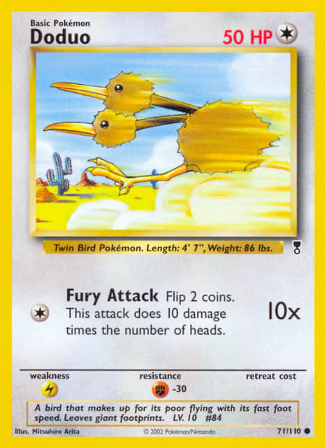 Doduo (Reverse Holofoil) (71) — Legendary Collection