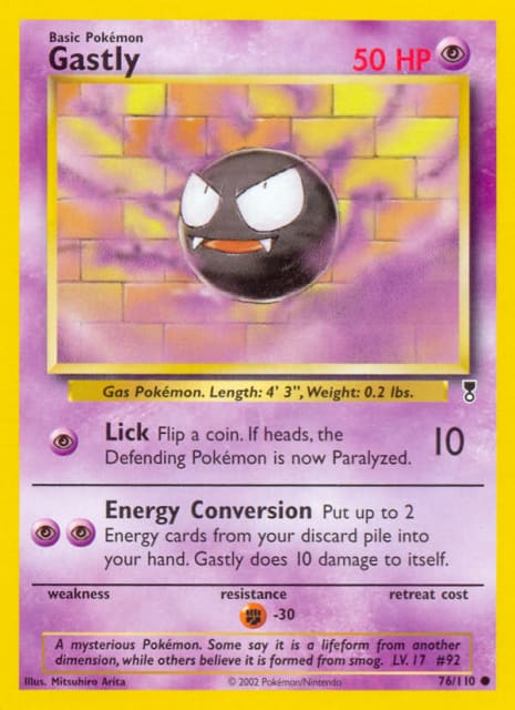 Gastly (Reverse Holofoil) (76) — Legendary Collection