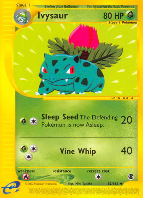 Ivysaur (Reverse Holofoil) (82) — Expedition Base Set
