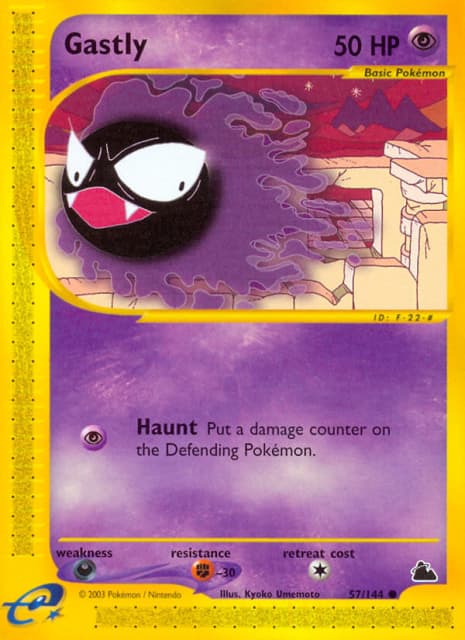 Gastly (Reverse Holofoil) (57) — Skyridge