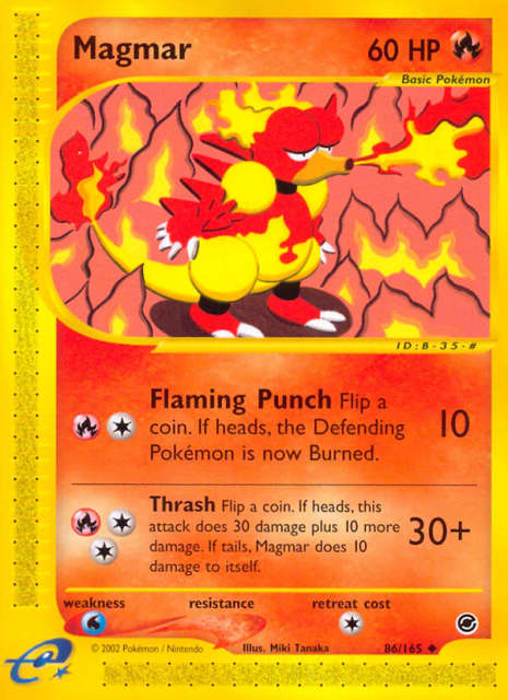 Magmar (Reverse Holofoil) (86) — Expedition Base Set