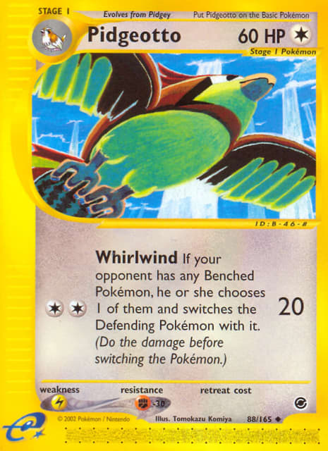 Pidgeotto (Reverse Holofoil) (88) — Expedition Base Set