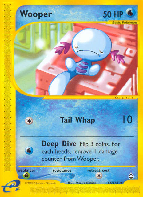 Wooper (Reverse Holofoil) (66) — Aquapolis