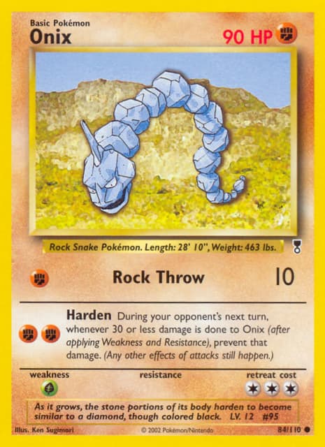 Onix (Reverse Holofoil) (84) — Legendary Collection