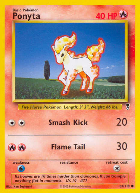 Ponyta (Reverse Holofoil) (87) — Legendary Collection