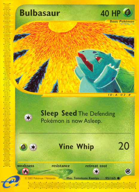 Bulbasaur (Reverse Holofoil) (95) — Expedition Base Set