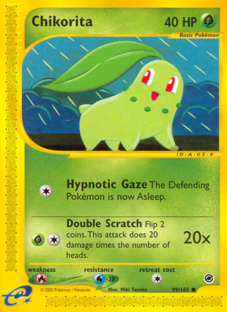 Chikorita (Reverse Holofoil) (99) — Expedition Base Set