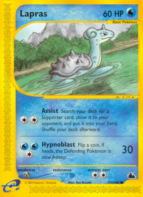 Lapras (Reverse Holofoil) (71) — Skyridge