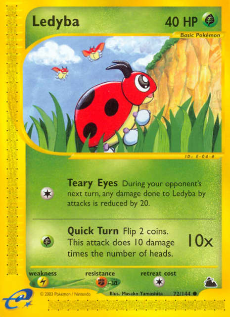 Ledyba (Reverse Holofoil) (72) — Skyridge