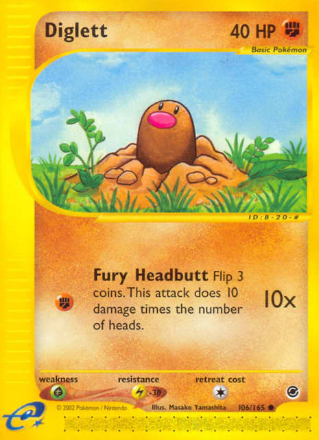Diglett (106) — Expedition Base Set