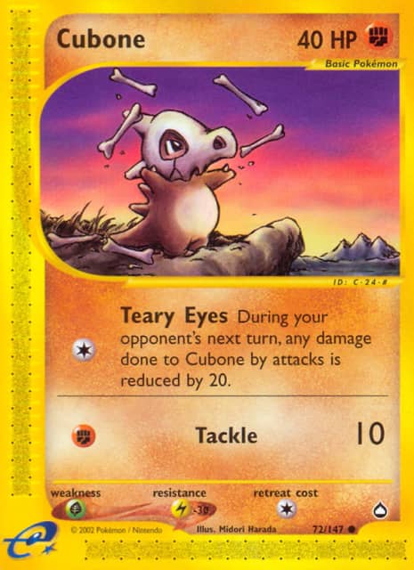 Cubone (72) — Aquapolis