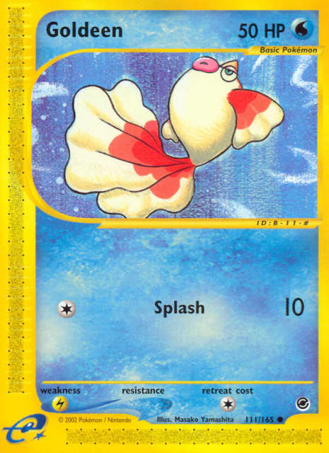 Goldeen (Reverse Holofoil) (111) — Expedition Base Set