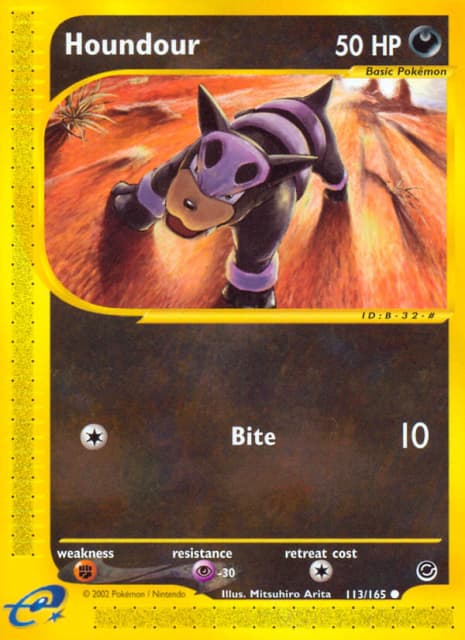 Houndour (113) — Expedition Base Set