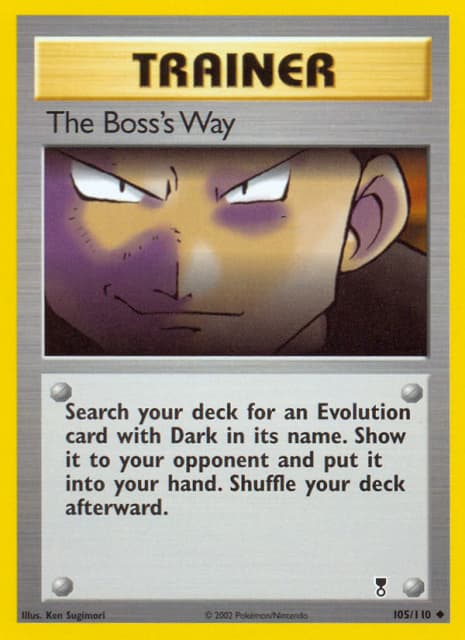 The Boss's Way (Reverse Holofoil) (105) — Legendary Collection