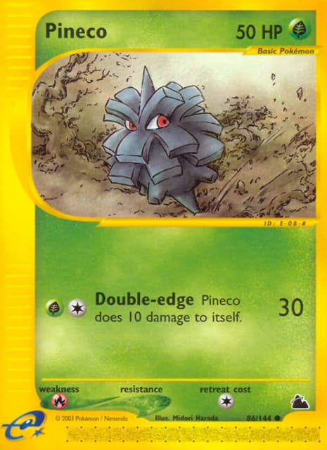 Pineco (Reverse Holofoil) (86) — Skyridge