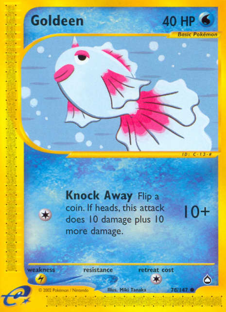 Goldeen (Reverse Holofoil) (78) — Aquapolis