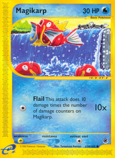 Magikarp (Reverse Holofoil) (118) — Expedition Base Set