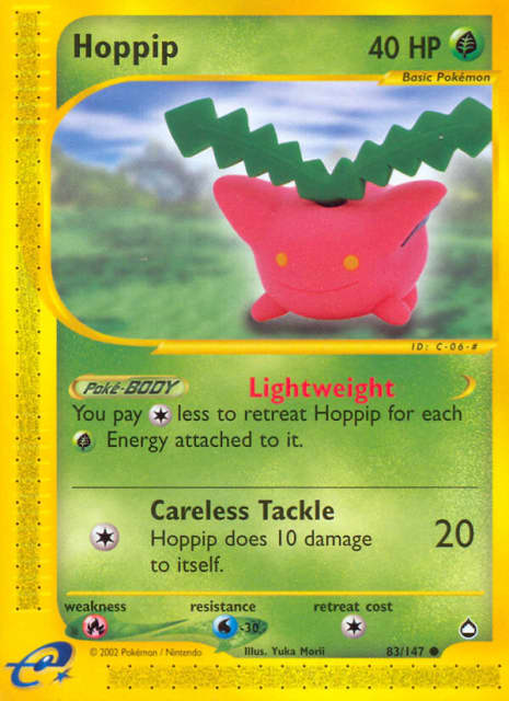 Hoppip (Reverse Holofoil) (83) — Aquapolis