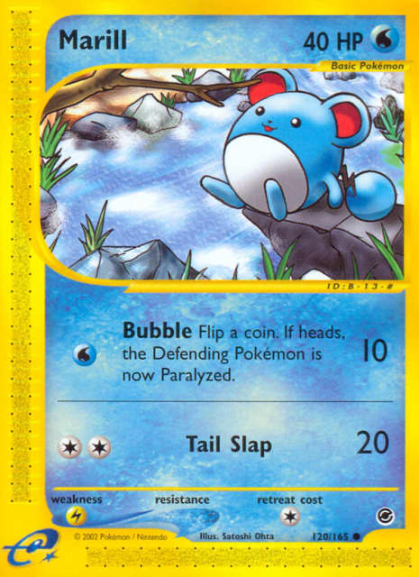 Marill (Reverse Holofoil) (120) — Expedition Base Set