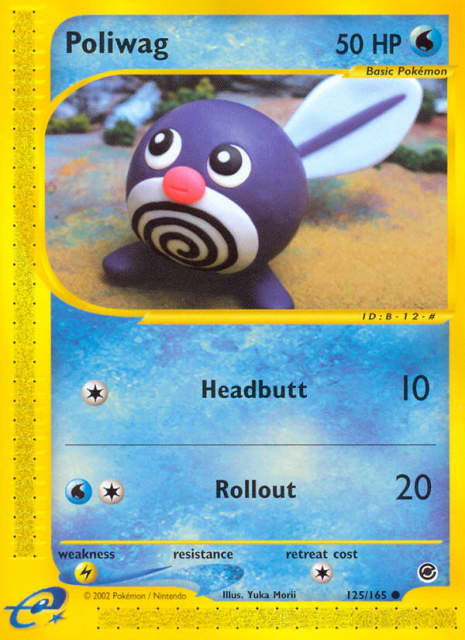 Poliwag (Reverse Holofoil) (125) — Expedition Base Set