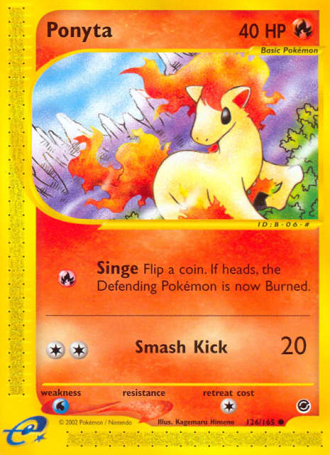 Ponyta (126) — Expedition Base Set