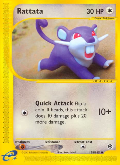 Rattata (Reverse Holofoil) (128) — Expedition Base Set