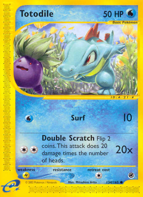 Totodile (134) — Expedition Base Set