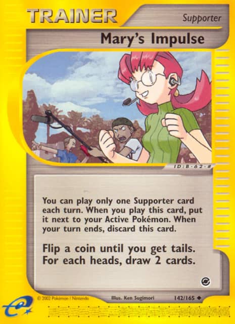 Mary's Impulse (Reverse Holofoil) (142) — Expedition Base Set