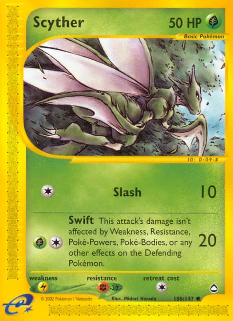 Scyther (106) — Aquapolis