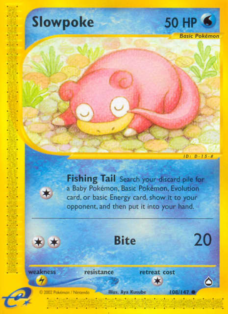 Slowpoke (108) — Aquapolis