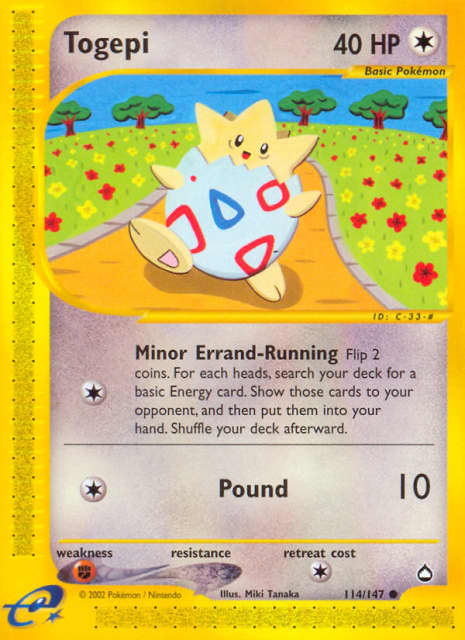 Togepi (Reverse Holofoil) (114) — Aquapolis