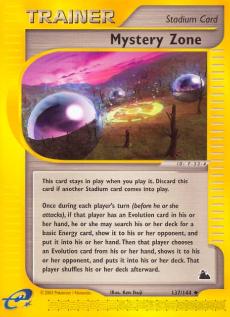Mystery Zone (Reverse Holofoil) (137) — Skyridge
