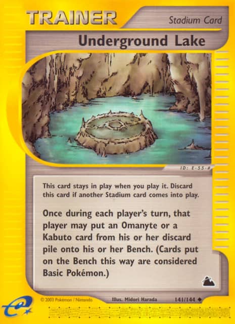 Underground Lake (Reverse Holofoil) (141) — Skyridge
