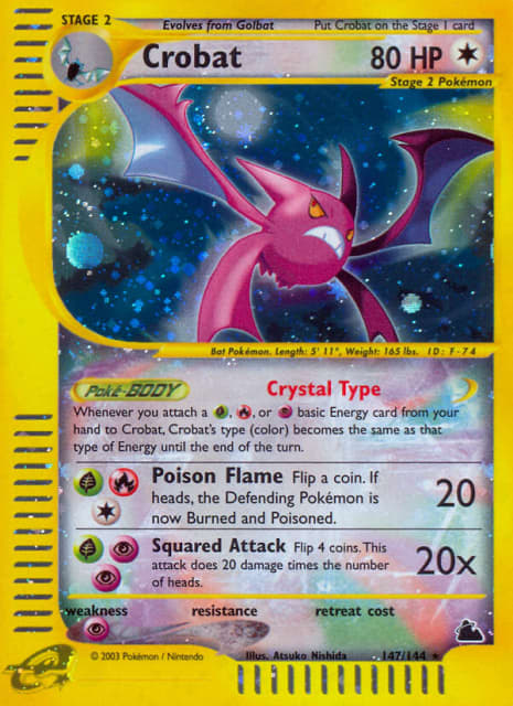 Crobat (Jumbo) (147) — Skyridge