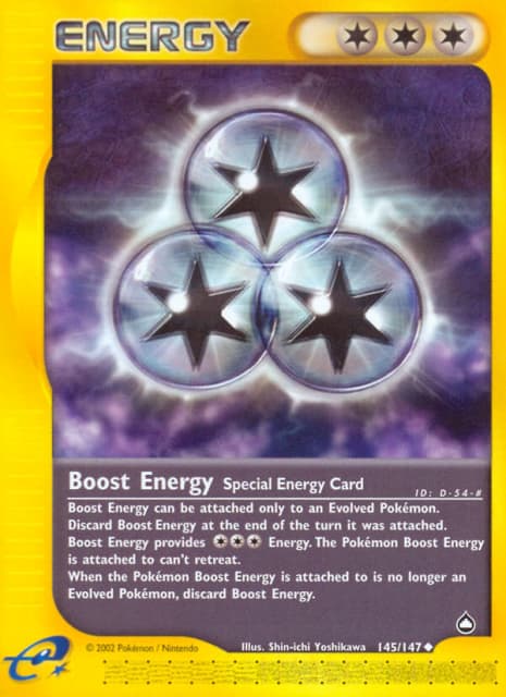 Boost Energy (Reverse Holofoil) (145) — Aquapolis