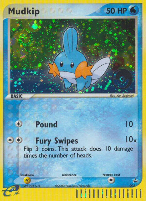 Mudkip (Holofoil) (5) — Nintendo Black Star Promos