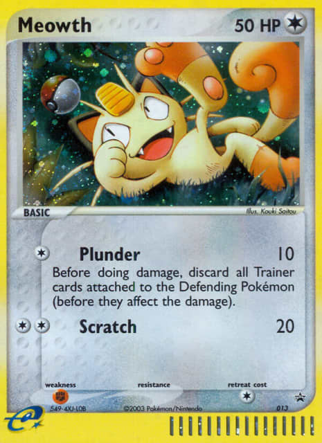 Meowth (Holofoil) (13) — Nintendo Black Star Promos