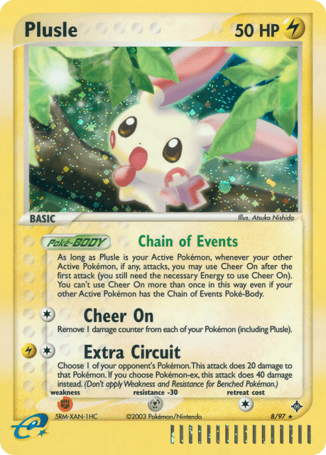 Plusle (Holofoil) (8) — Dragon
