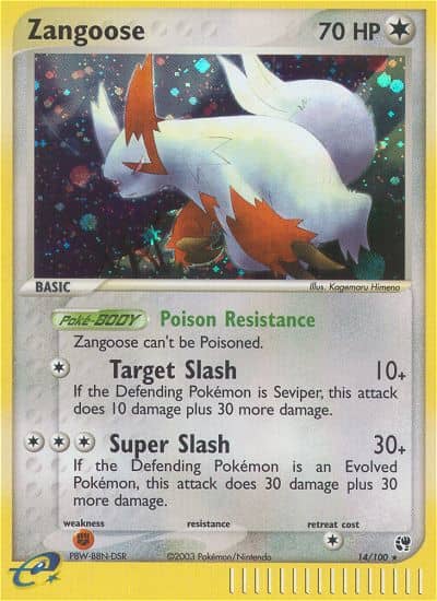 Zangoose (Holofoil) (14) — Sandstorm