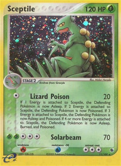 Sceptile (Reverse Holofoil) (11) — Ruby & Sapphire