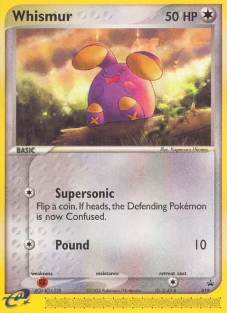 Whismur (Holofoil) (19) — Nintendo Black Star Promos
