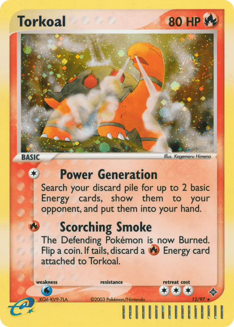 Torkoal (Holofoil) (12) — Dragon