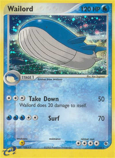 Wailord (Holofoil) (14) — Ruby & Sapphire